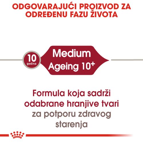 Royal Canin SHN Medium Ageing 10+, potpuna hrana za starije pse srednje velikih pasmina (od 11 do 25 kg), starije od 10 godina, 3 kg slika 6