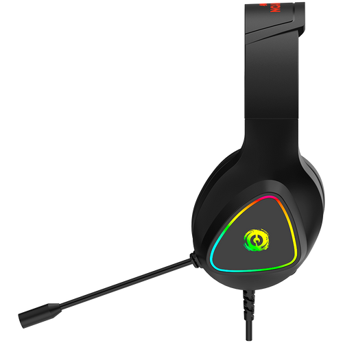 CANYON Shadder GH-6, RGB gaming headset with Microphone, Microphone frequency response: 20HZ~20KHZ, ABS+ PU leather, USB*1*3.5MM jack plug, 2.0M PVC cable, weight: 300g, Black slika 5