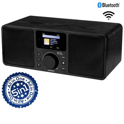 SAL Internet radio, FM , DAB, Bluetooth , 5u1 - INR 5000/BK slika 1