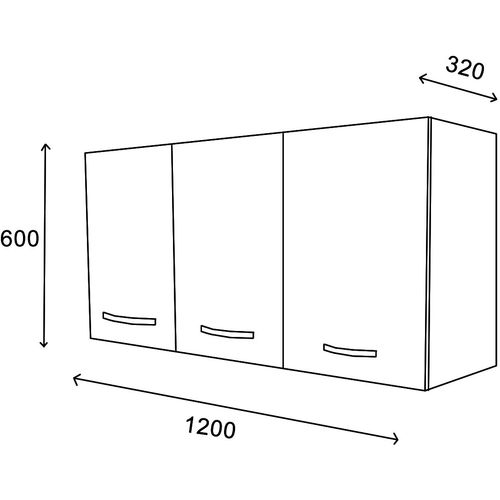 Tavor 3 Kapak - White White Kitchen Cabinet slika 5