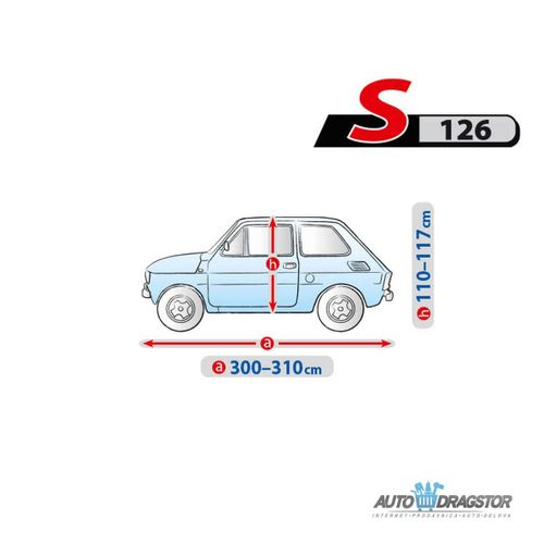 CERADA ZA AUTOMOBIL S126 (FIAT 126) D 300-310/Š 110-117/V 134 VODONEPROPUSNA slika 3