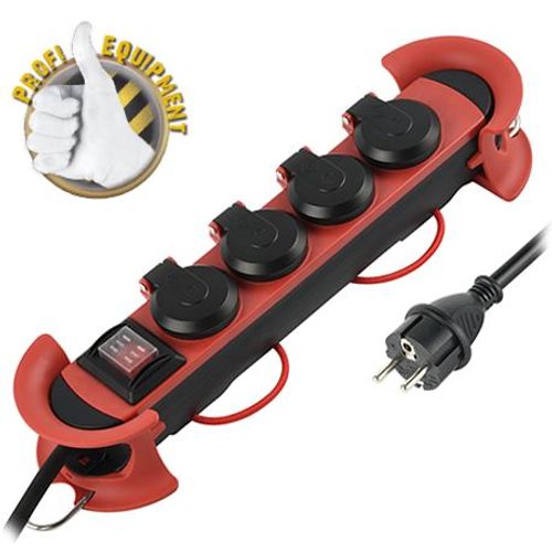 Transmedia 4-way power strip, 5m, outdoor slika 1