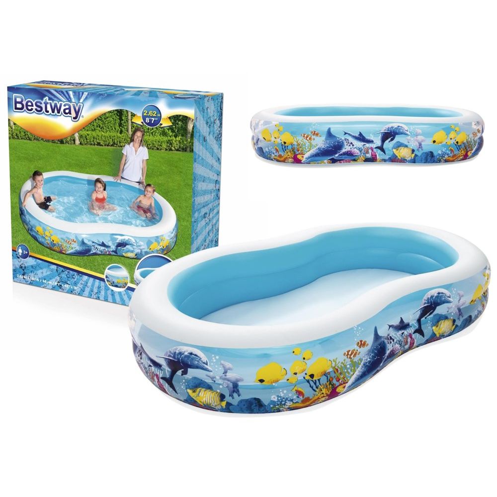 Bestway 54118 bazen na napuhavanje 262x157x46cm slika 1