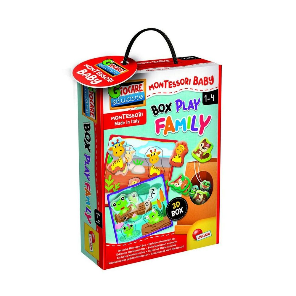 Lisciani Edukativna igra Montessori Baby Box Play Family - Porodice životinja slika 1