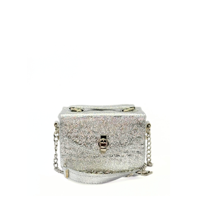 ILEA Ženska torba Tea 19x13cm, Srebrna Glitter
