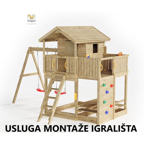 Usluga montaže za drveno dječje igralište MOONLIGHT slika 1