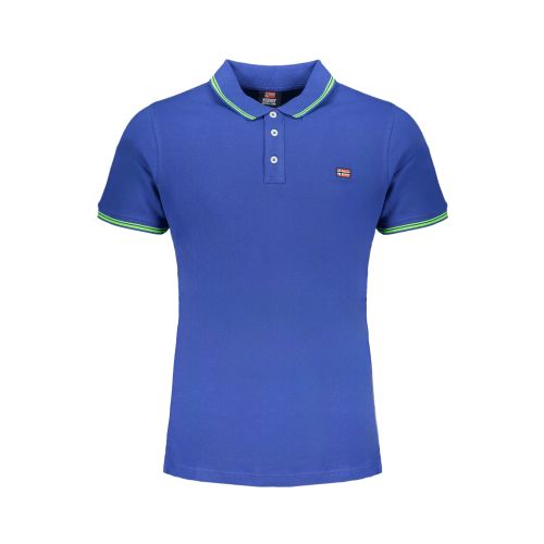 NORWAY 1963 MEN'S BLUE SHORT SLEEVE POLO SHIRT slika 1