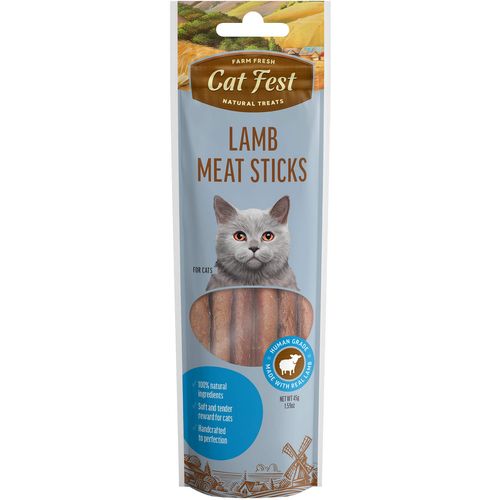 Cat Fest Meat Sticks, poslastica za mačke s janjetinom, 45 g slika 1