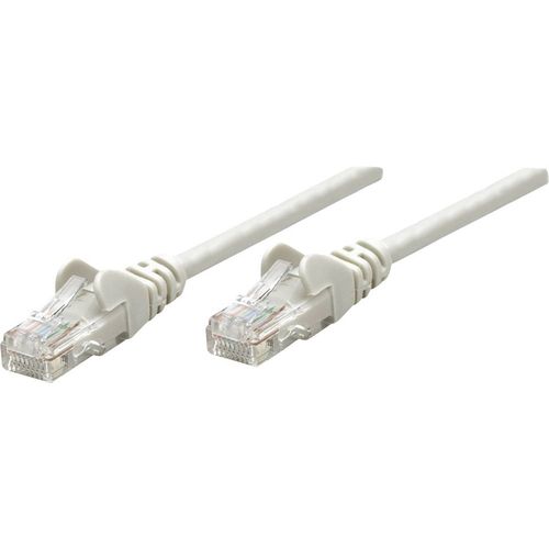 Intellinet 336734 RJ45 mrežni kabel, Patch kabel cat 6 U/UTP 10.00 m siva  1 St. slika 1