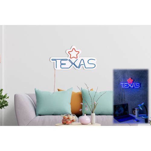 Wallity Ukrasna plastična LED rasvjeta, Texas Lone Star Red slika 11