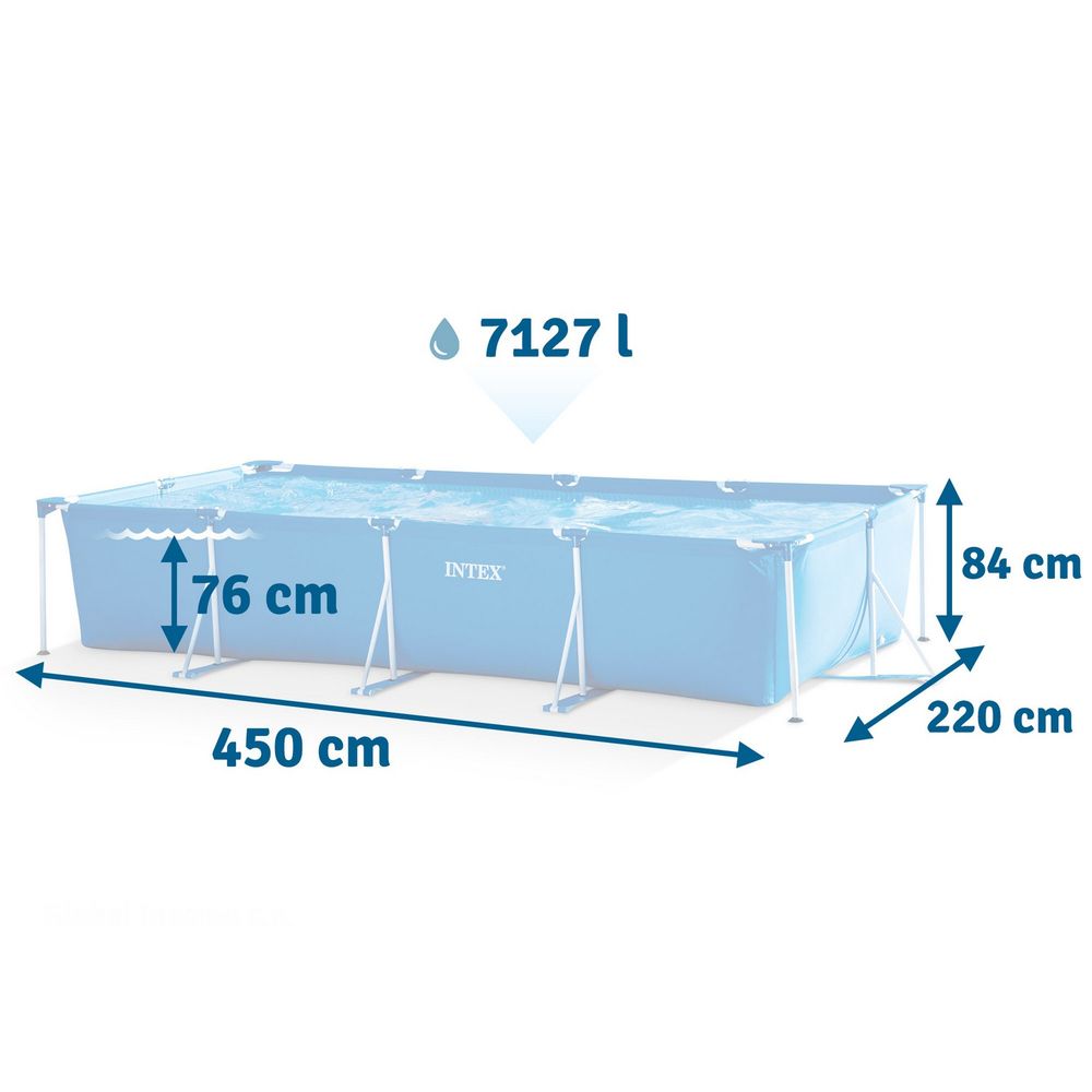 Intex vrtni bazen 450 x 220 x 84 cm slika 3