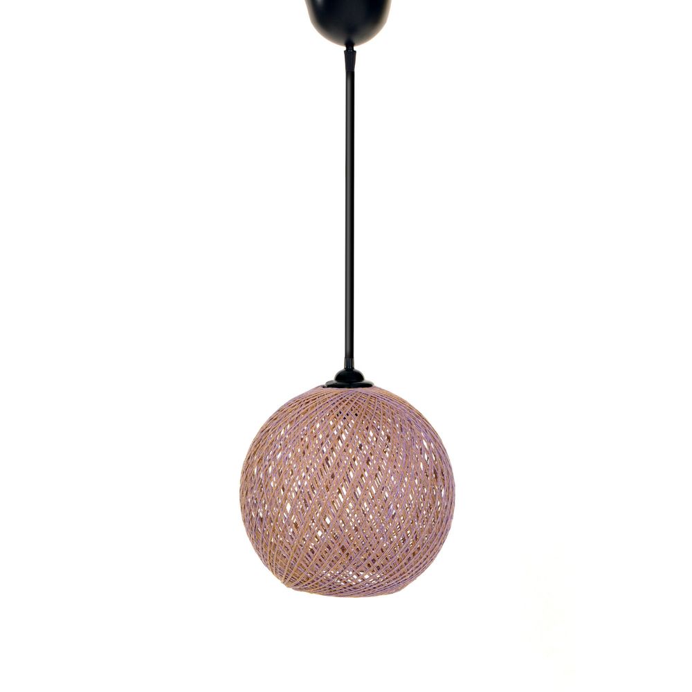 Ručno Rađeni Luster od Jute - JL Lilac Brown slika 3