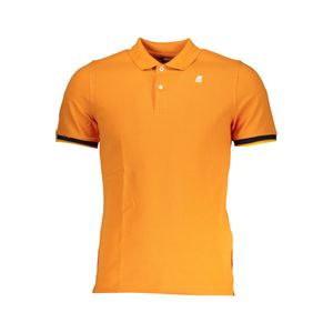 K-WAY MEN'S ORANGE SHORT-SLEEVED POLO SHIRT