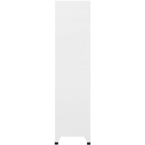 Ormarić s ključem bijeli 90 x 45 x 180 cm čelični slika 12