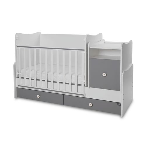 LORELLI TREND PLUS Modularni krevetić 4in1 s Mehanizmom Ljuljanja White/Stone Grey slika 2