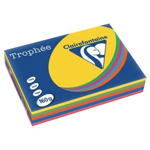 Clairefontaine papir Trophee intenziv mix (5 boja) A4/160gr 1/250 slika 1