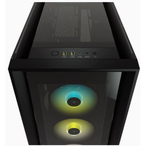 CORSAIR iCUE 5000X RGBTempered Glass MidTower ATX PC Smart Case Black slika 5