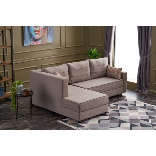 Atelier Del Sofa Kutna garnitura na razvlačenje, Krem, Ece Left - Cream slika 2