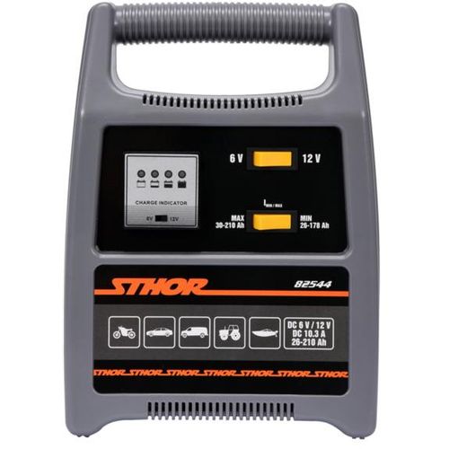 STHOR punjač za akumulatore 6/12V 12A 210Ah s LED indikatorom slika 1