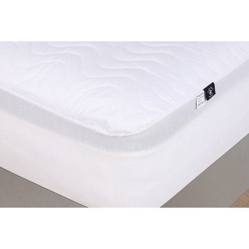 Quilted Alez (160 x 200) White Double Bed Protector slika 1