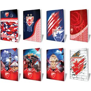 PanGraf 755 Sveska A4 Lux Crvena Zvezda - 70g, 48 listova