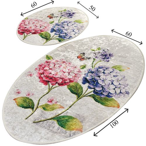 Ortanca Multicolor Bathmat Set (2 Pieces) slika 3