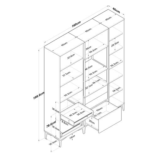 JE144 - 3114 White Multi Purpose Cabinet slika 13