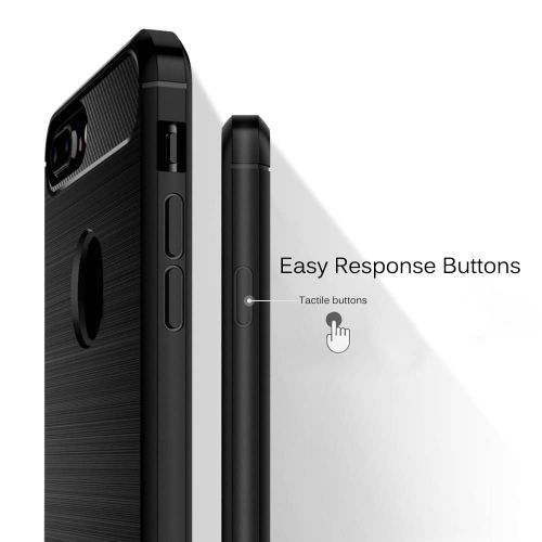 Techsuit - Carbon Silicone maska za iPhone 7 Plus - crna slika 5