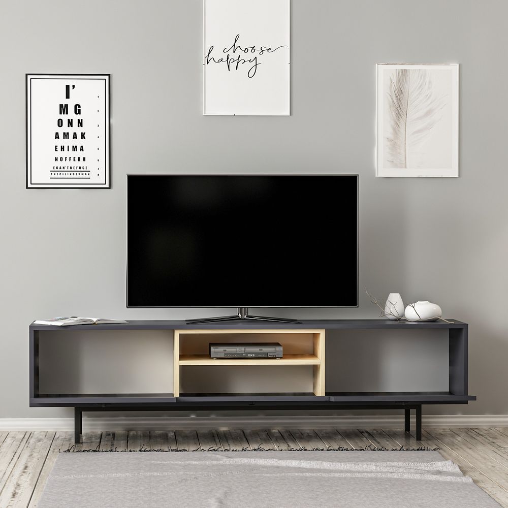 TV Stalak Naturel - Antracit slika 4