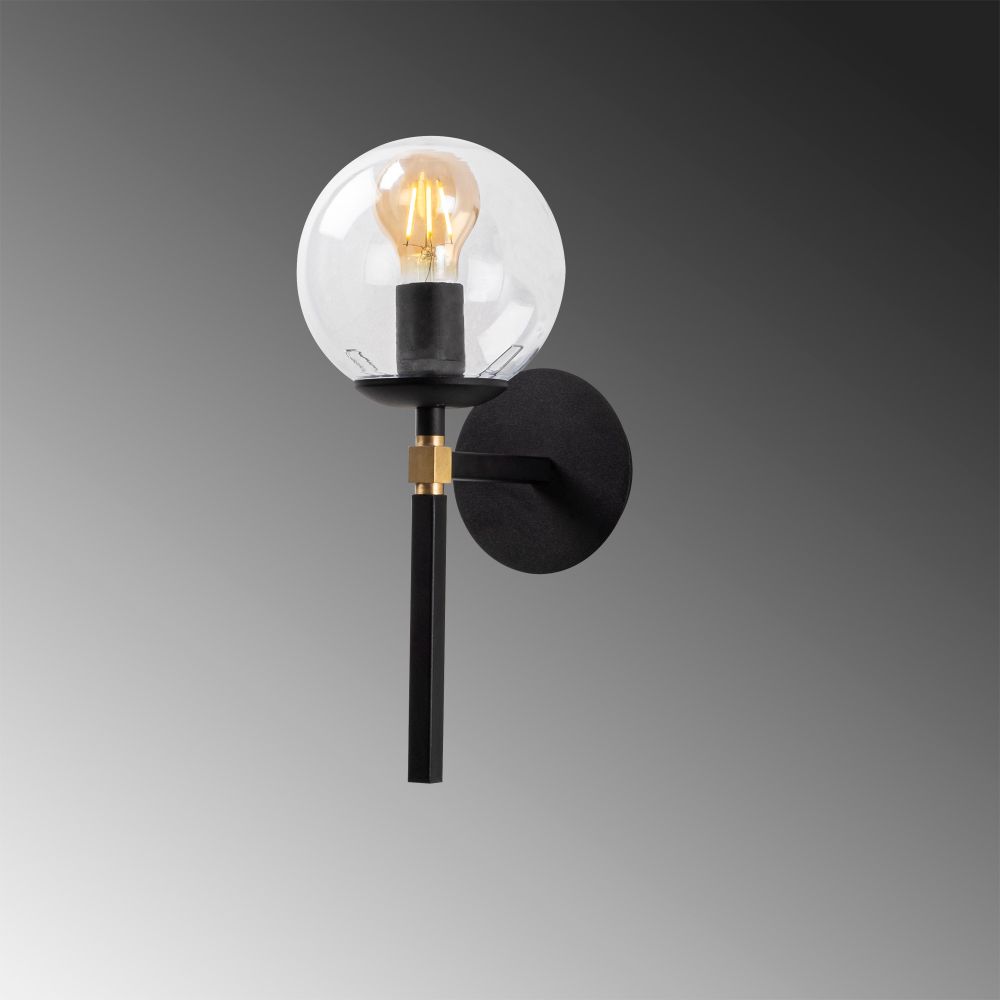 Gondol - 3042 Crna Zidna Lampa slika 5