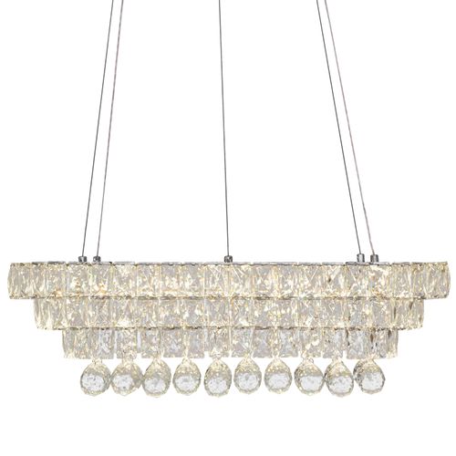 TOOLIGHT viseća stropna svjetiljka Crystal LED 102W Daljinski upravljač APP417-CP slika 5