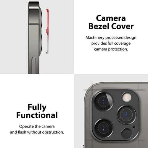 Ringke – Camera Styling za iPhone 12 Pro Max – srebrna boja slika 4