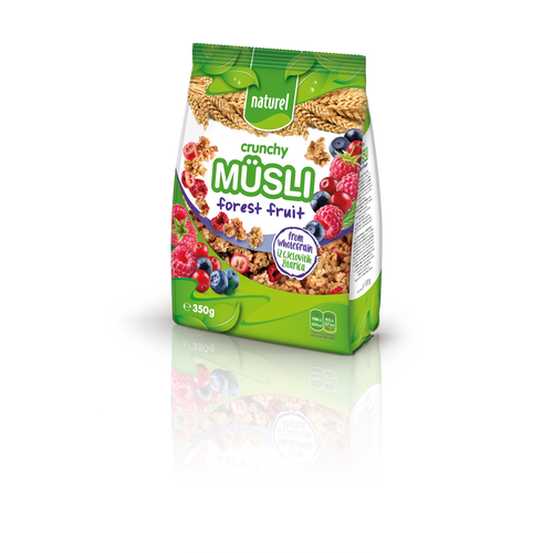 Naturel Wholegrain crunchy muesli šumsko voće 350g slika 1