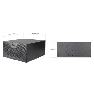 Kuciste Silverstone RM51 5U Rackmount Server SST-RM51 , 2x 180mm, USB-C