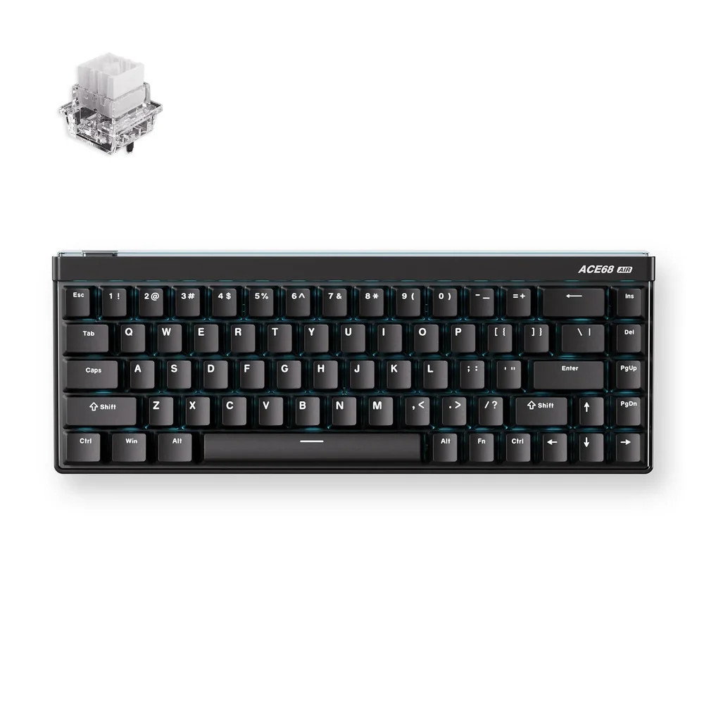 MCHOSE Ace 68 Air Hall Effect Magnetic Switch Gaming Keyboard-Ultra Esports, Crna, HR znakovi slika 1