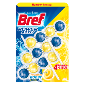 Bref Power Aktiv osvježivač WC šolje Limun 3x50g