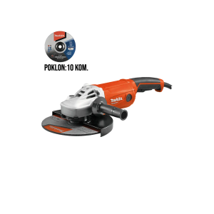 Makita - Kutna brusilica M9001 + POKLON: 10 REZNIH PLOČA 230 mm D-74522