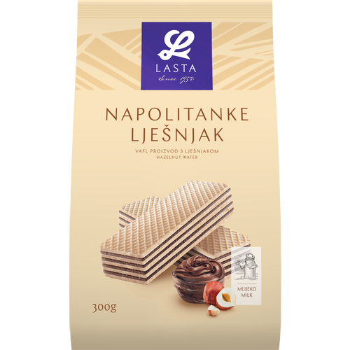 Lasta napolitanke lješnjak 300g slika 1