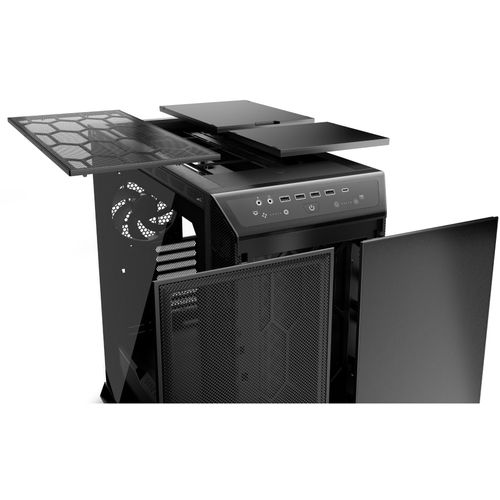 be quiet! BGW50 DARK BASE PRO 901 Black, MB compatibility: E-ATX / XL-ATX / ATX / M-ATX / Mini-ITX, Three pre-installed be quiet! Silent Wings 4 140mm PWM fans, Ready for water cooling radiators up to 420mm slika 2