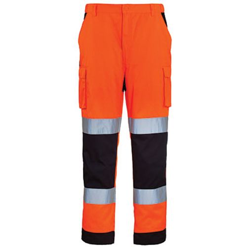 Signalizirajuće zaštitne Hi-viz hlače PATROL narančasto/t.plave slika 1