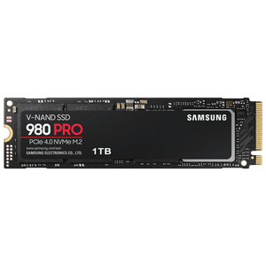 Samsung MZ-V8P1T0BW M.2 NVMe 1TB SSD 980 PRO, Read up to 7000 MB/s , Write up to 5000 MB/s (single-sided), 2280