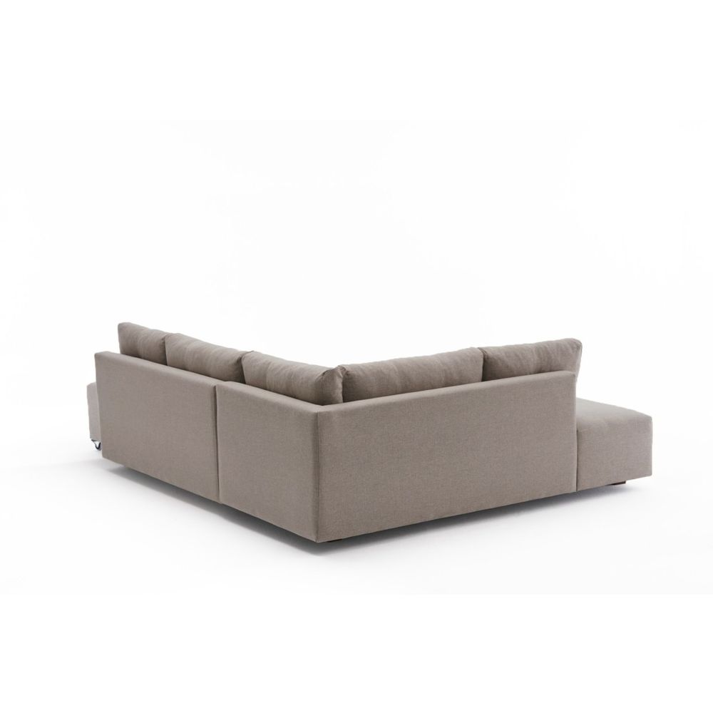 Ugaona Sofa na Razvlačenje Manama - Krem Boja, Lijevi Kut slika 9