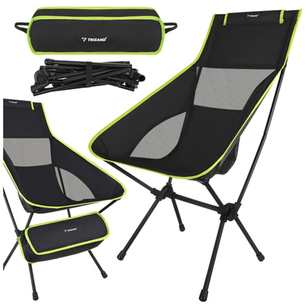 Trizand ribarska stolica 41x52x86cm crna Trizand slika 5