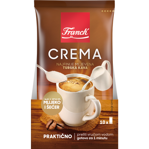 Franck Crema mljevena kava, mlijeko i šećer, 90g slika 2