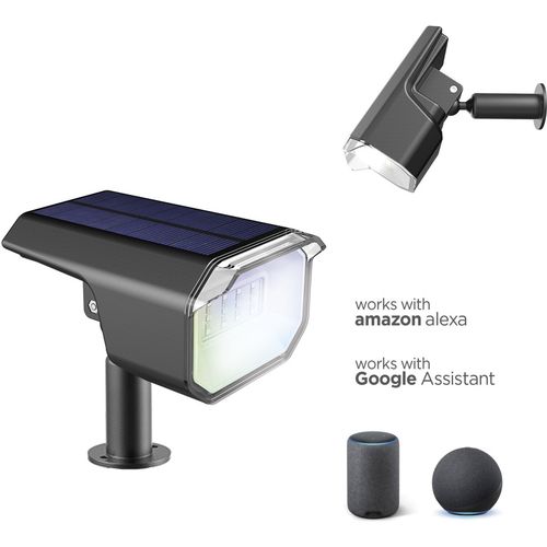 KSIX, SmartLED vanjski solarni reflektor, WiFi + APP uključen, solarni panel slika 2