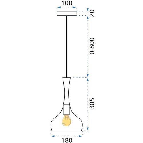 PRIVJESAK LAMPA OGLEDALO SATEN APP282-1CP slika 4