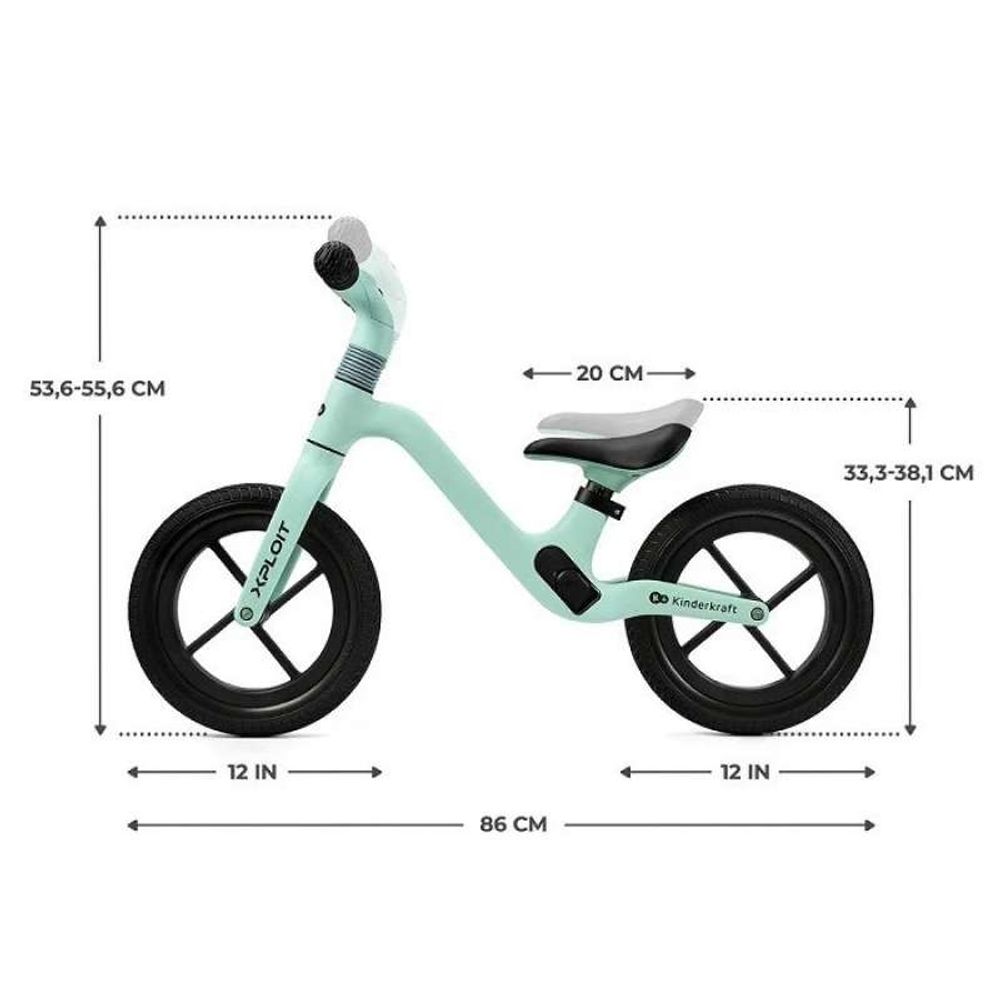 Kinderkraft Balans bicikl Xploit, Turquoise slika 5