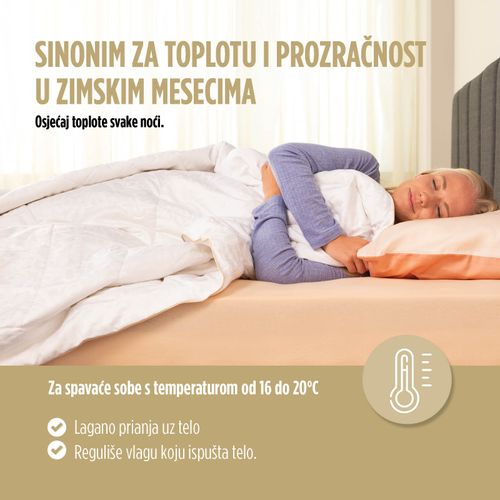 Zimski svileni pokrivač/jorgan Vitapur Victoria's Silk white univ slika 4