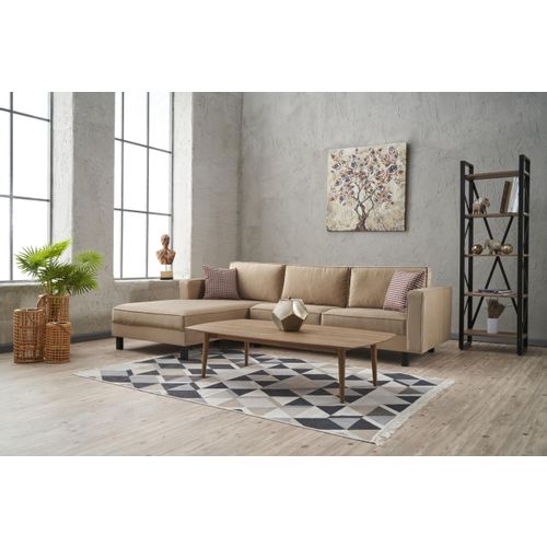 Atelier Del Sofa Kutna garnitura, Krem, Kale Velvet Left - Cream slika 2