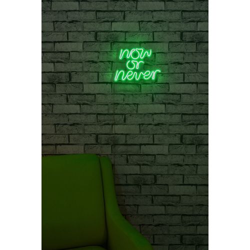 Wallity Ukrasna plastična LED rasvjeta, Now or Never - Green slika 13